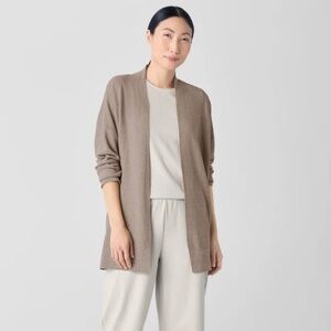 Eileen Fisher Organic Linen Cotton Blend Cardigan Size SP